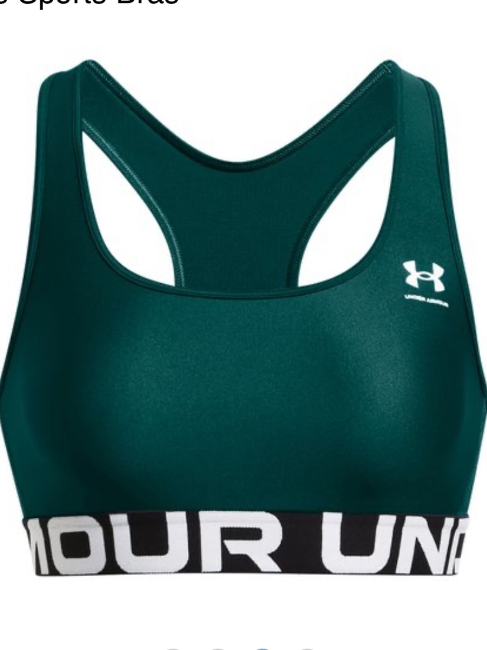 NWT Under Armour  Green Racerback Medium-Impact Sports Bra